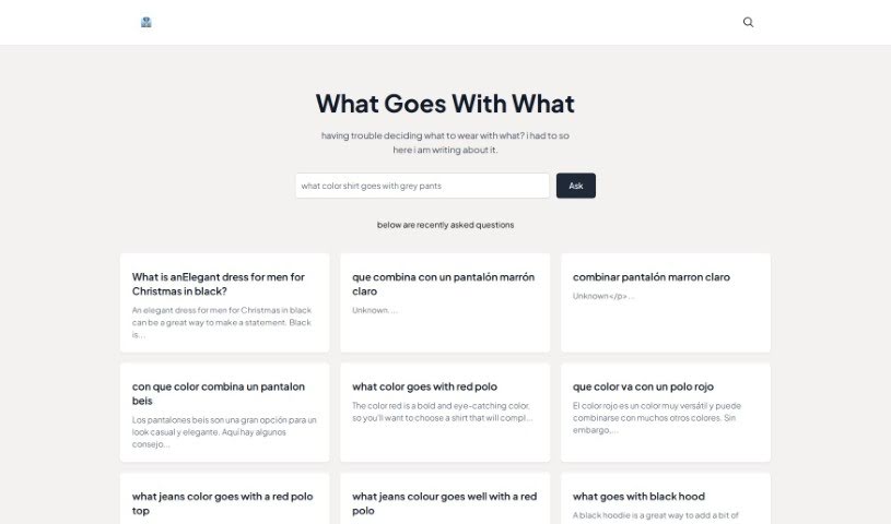 Screenshot of Fashionadvisor.ai