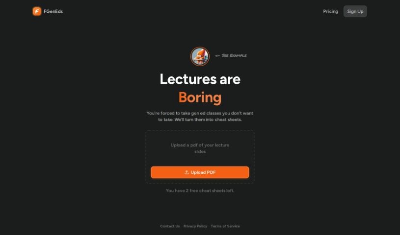 Screenshot of FGenEds