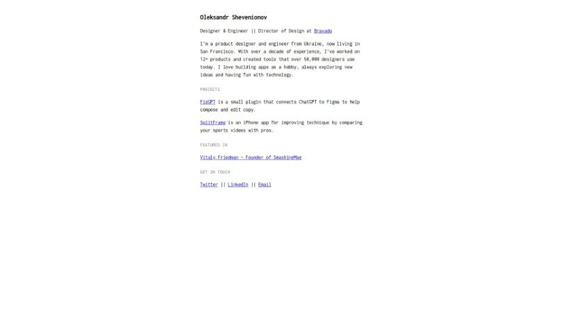 Screenshot of Figgpt