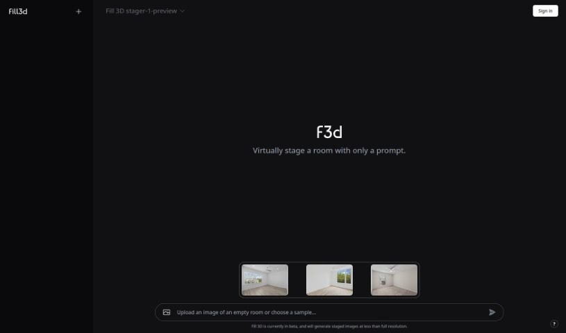 Screenshot of Fill 3D