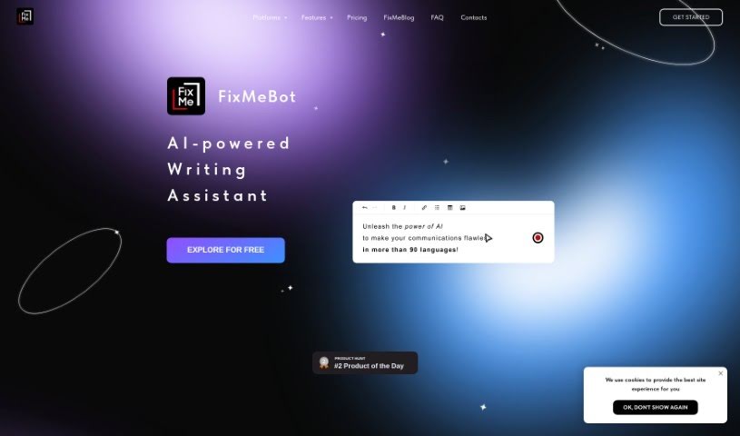 Screenshot of Fixmebot