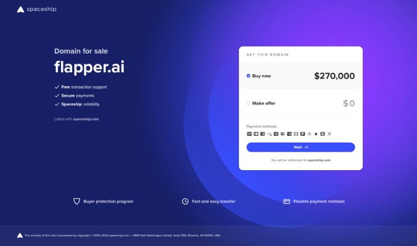 Screenshot of Flapper.ai