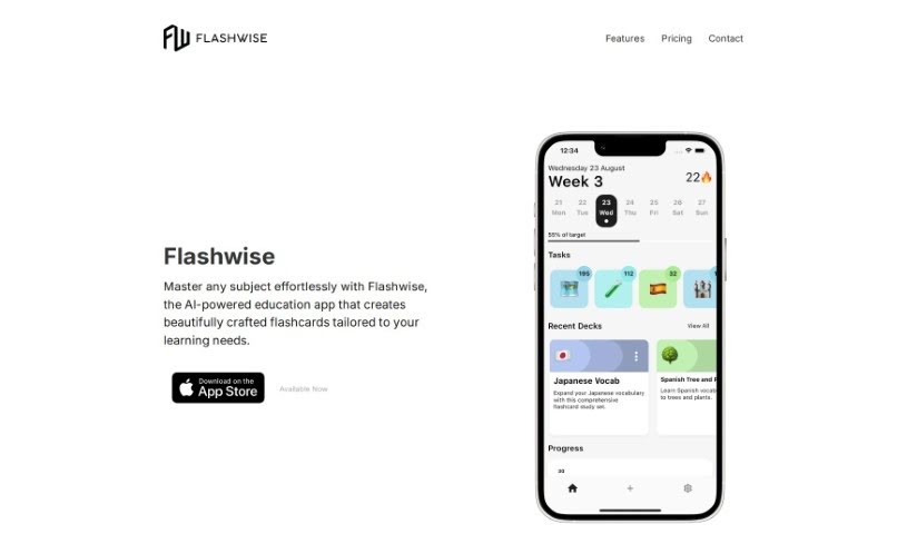 Screenshot of Flashwise