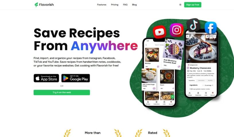 Screenshot of Flavorish
