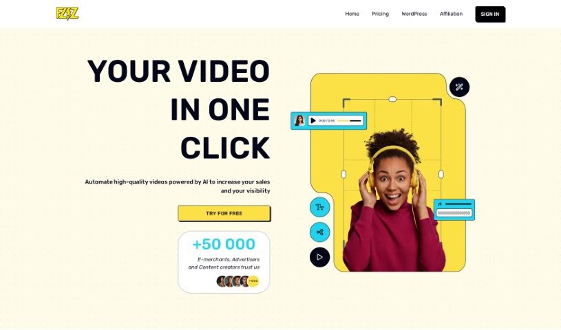Screenshot of Fliz