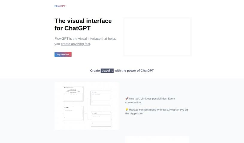 Screenshot of Flowgpt.ai