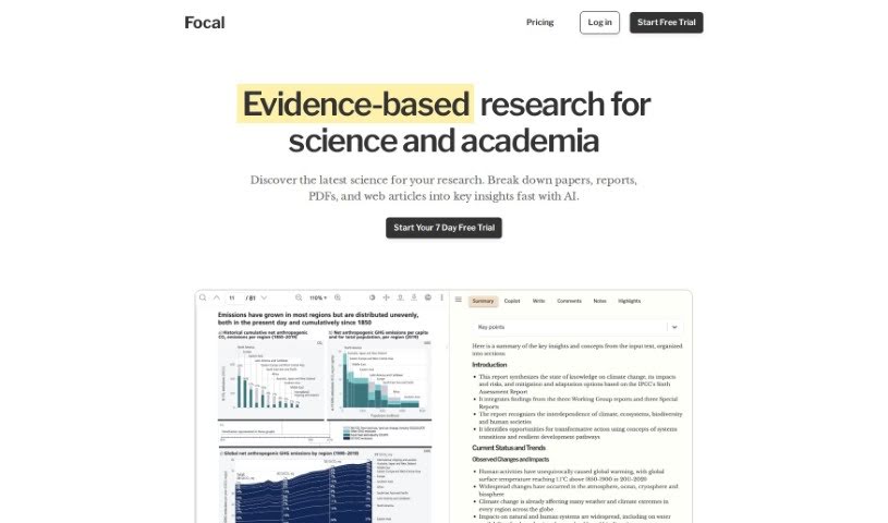 Screenshot of Focal
