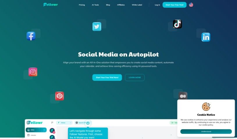 Screenshot of Followr