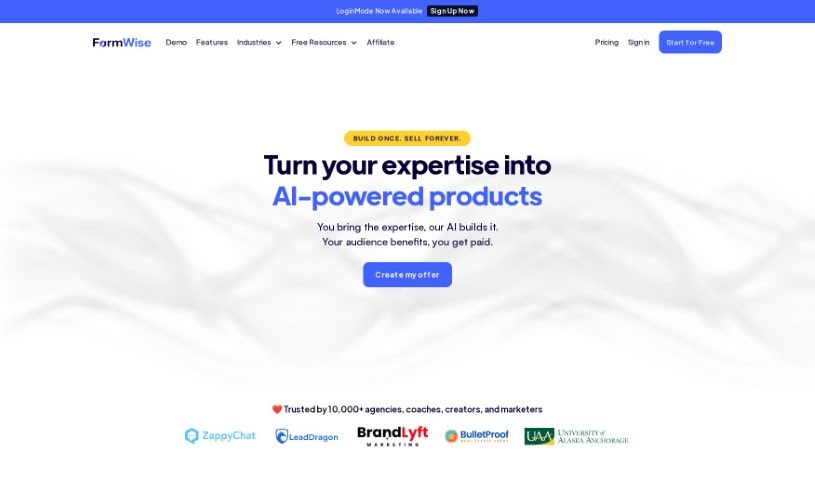 Screenshot of FormWise