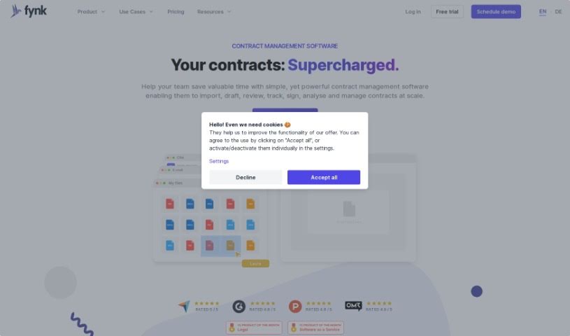 Screenshot of Fynk