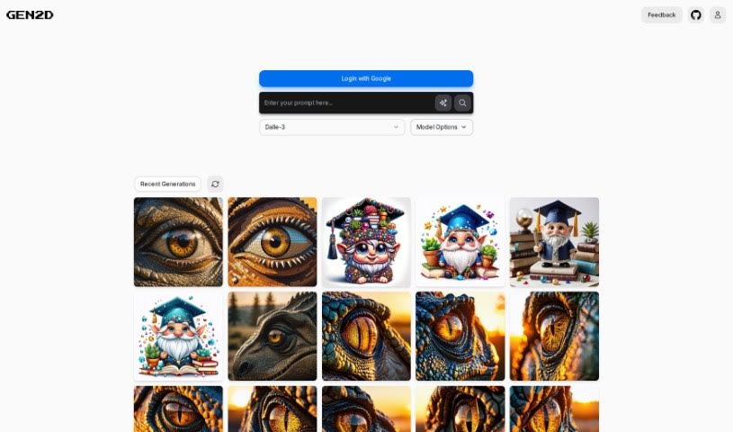 Screenshot of Gen2D