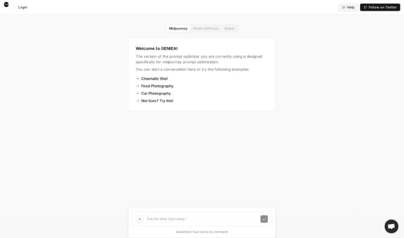 Screenshot of Geniea