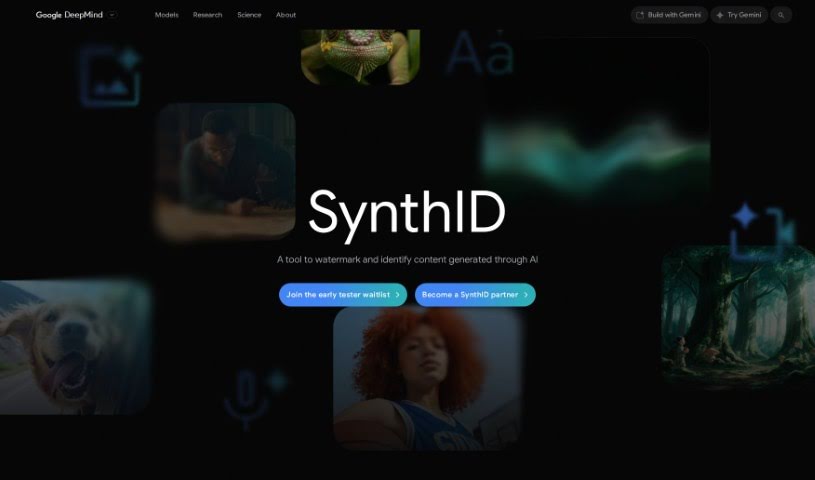 Screenshot of Google SynthID