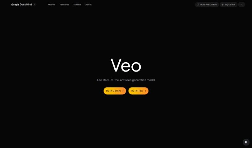 Screenshot of Google Veo