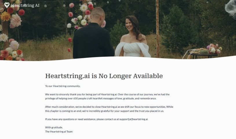 Screenshot of Heartstring Ai