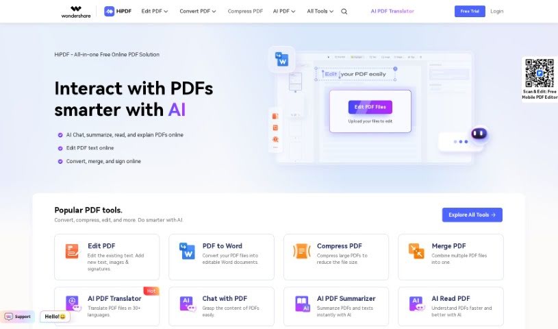 Screenshot of HiPDF