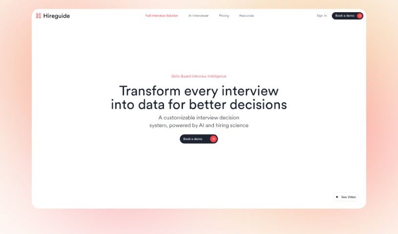 Screenshot of Hireguide