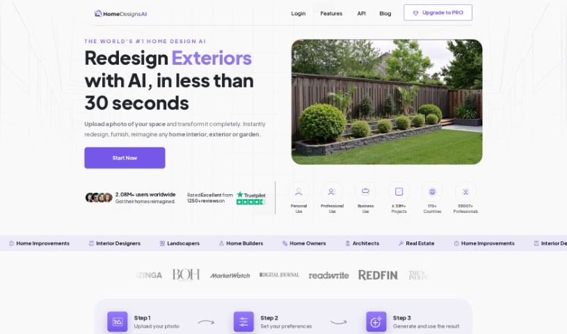 Screenshot of Homedesignsai