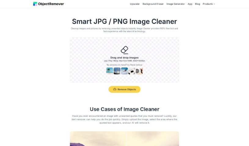 Screenshot of Image Cleaner