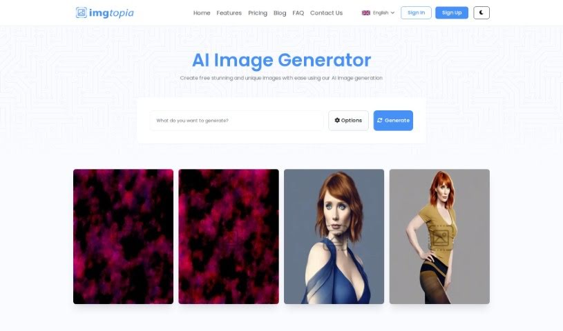 Screenshot of imgtopia