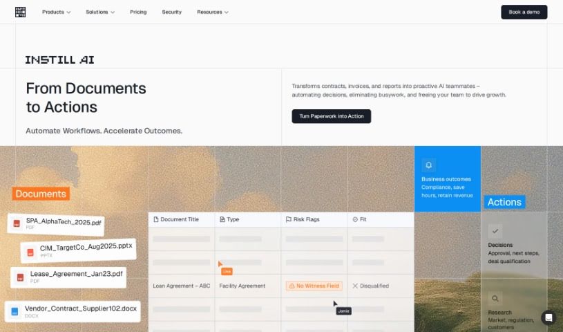 Screenshot of Instill AI