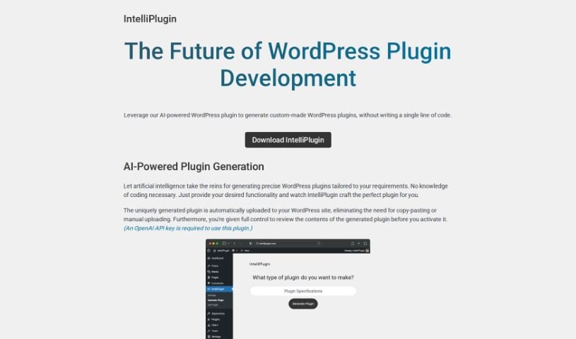 Screenshot of Intelliplugin