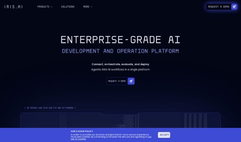 Screenshot of Iris.ai
