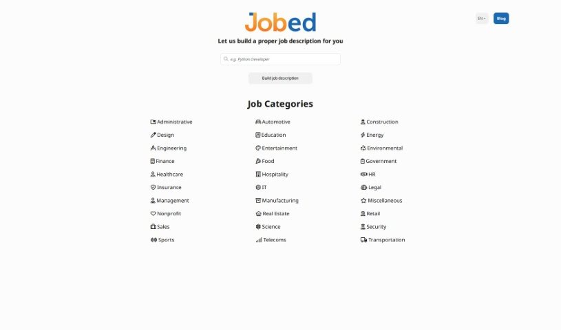 Screenshot of Jobed