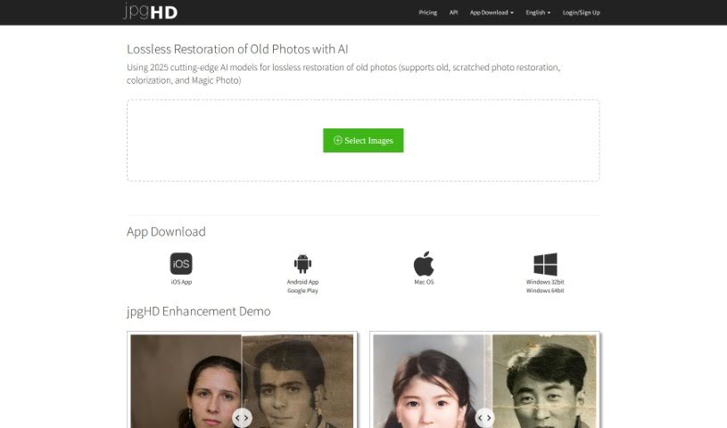 Screenshot of jpgHD