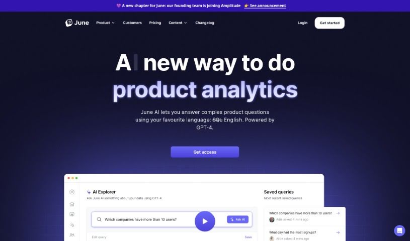 Screenshot of June Ai