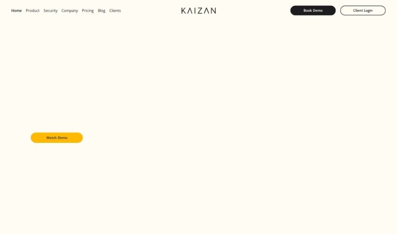 Screenshot of Kaizan AI