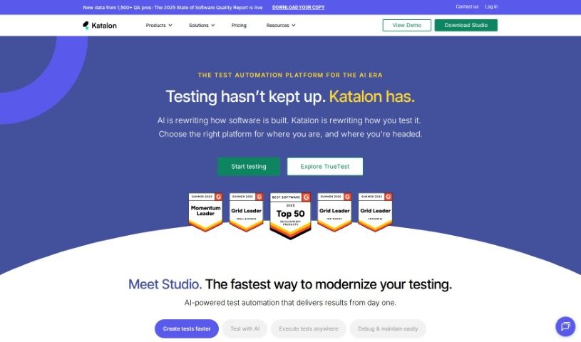 Screenshot of Katalon