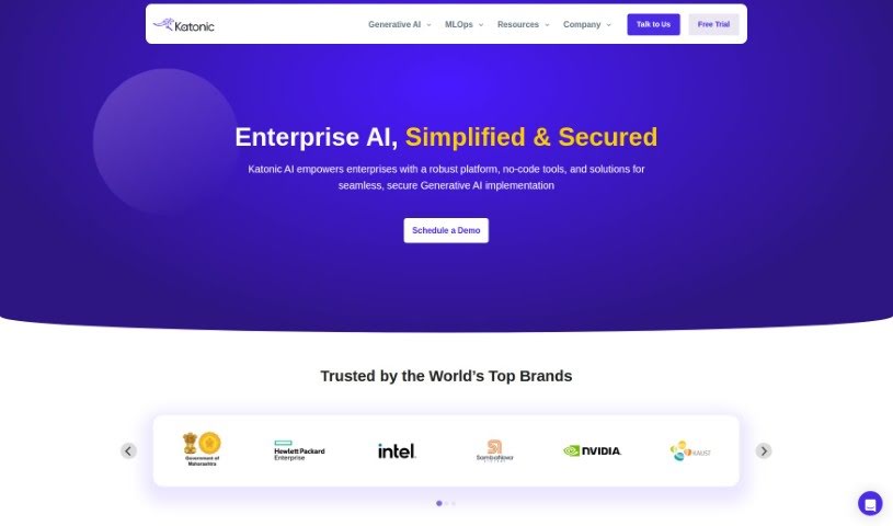 Screenshot of Katonic AI
