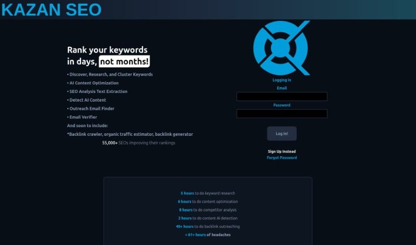 Screenshot of Kazan SEO