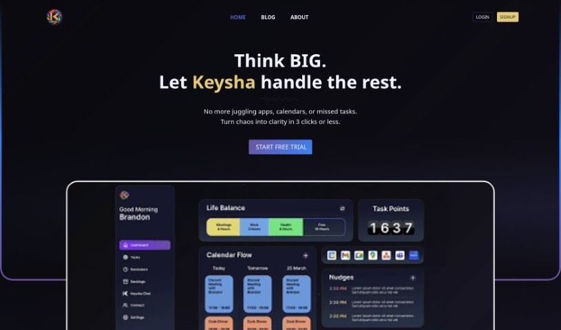 Screenshot of Keysha AI