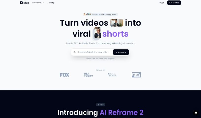 Screenshot of Klap