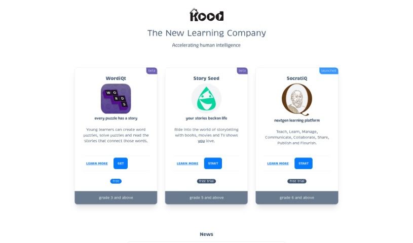 Screenshot of koodup
