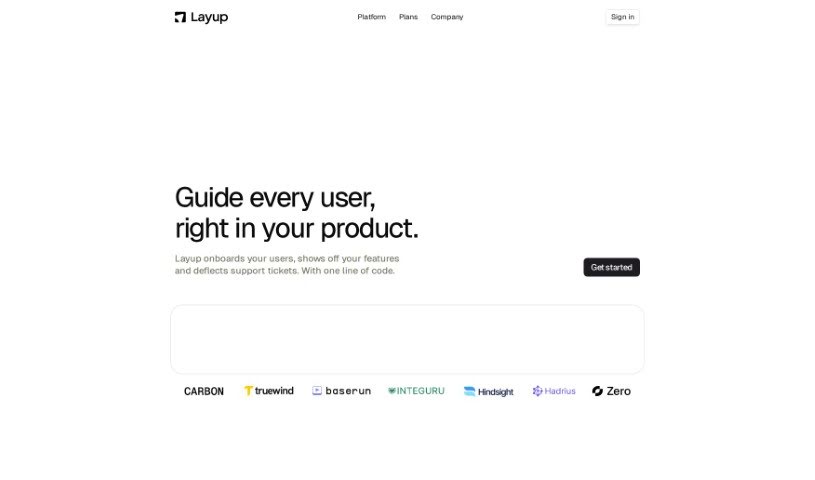 Screenshot of Layup