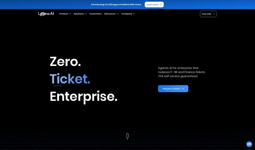 Screenshot of Leena AI