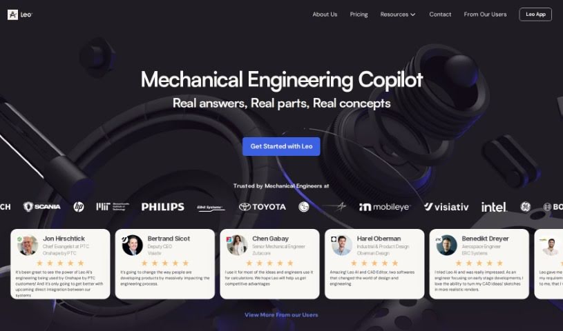 Screenshot of Leo.ai