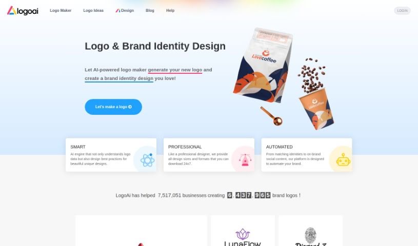 Screenshot of Logoai