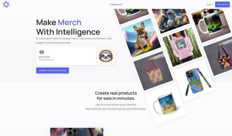 Screenshot of Lootgod