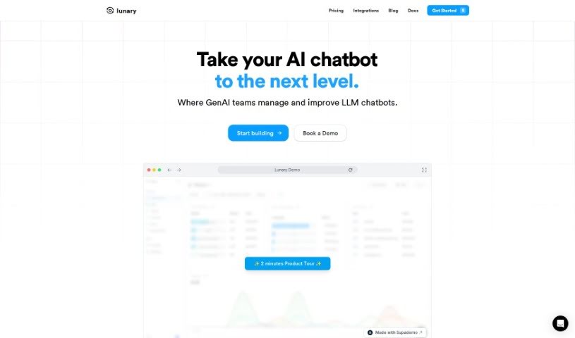 Screenshot of Lunary