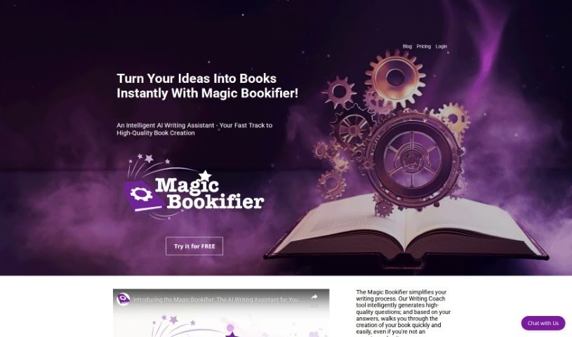 Screenshot of Magic Bookifier