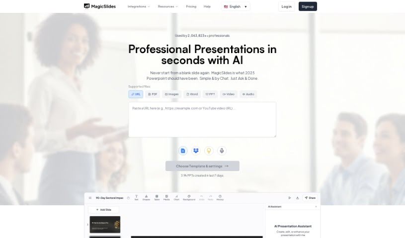 Screenshot of Magic Slides