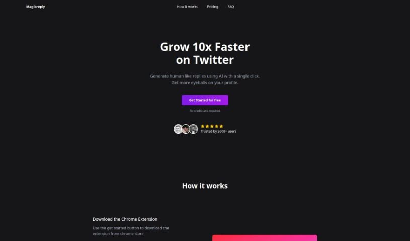 Screenshot of Magicreply.io