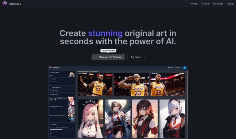 Screenshot of Makeayo