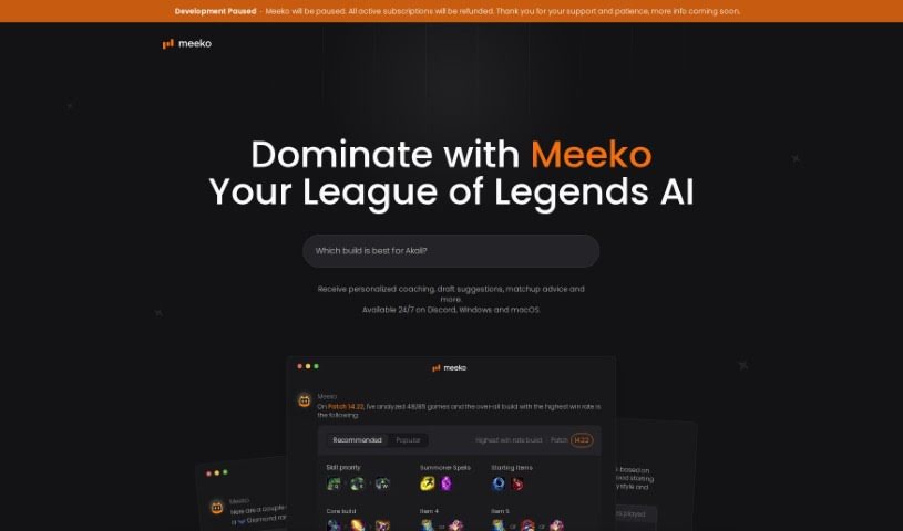 Screenshot of Meeko