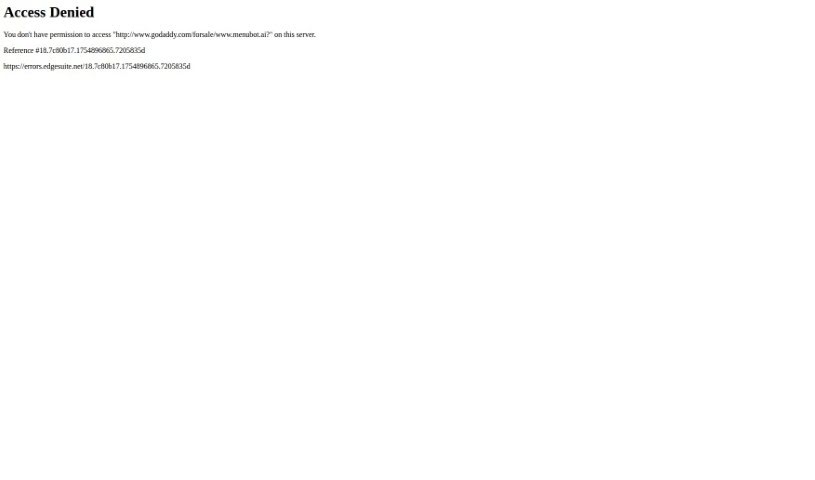 Screenshot of Menu Bot