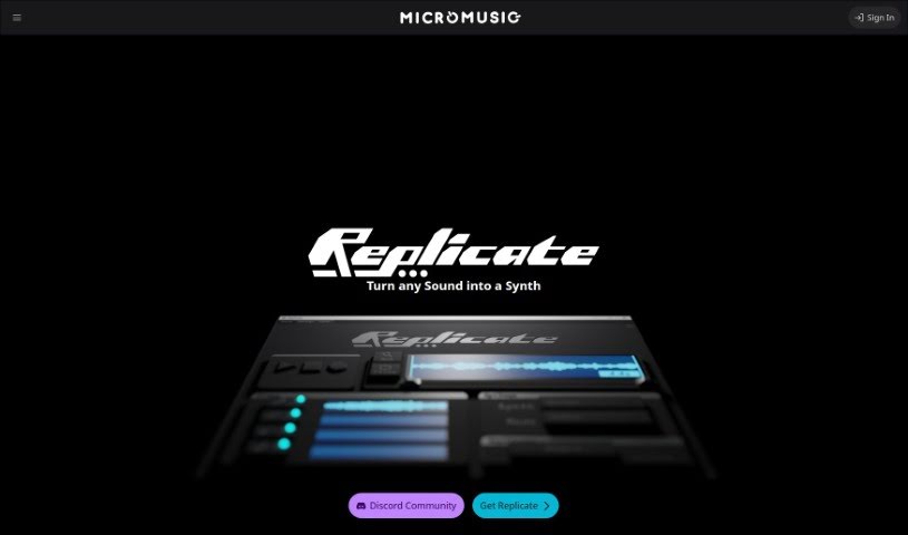 Screenshot of MicroMusic